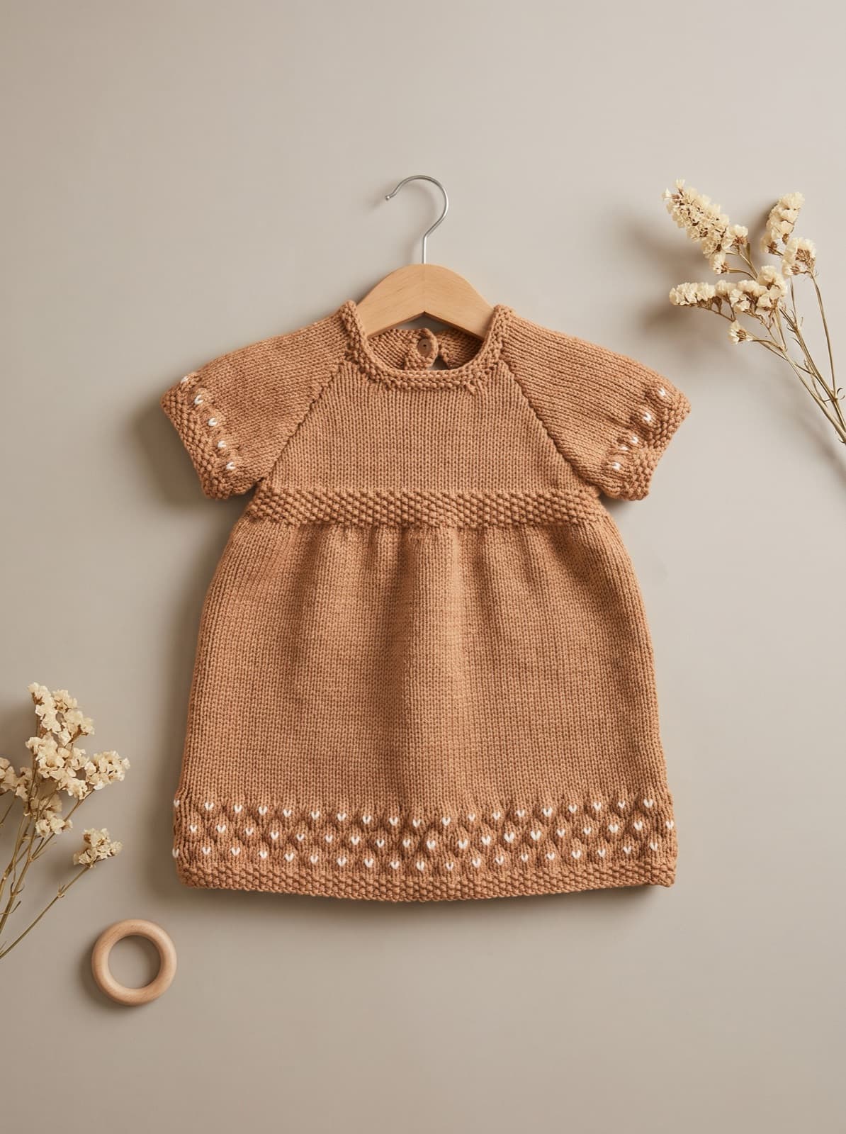 Caramel Bobble Dress