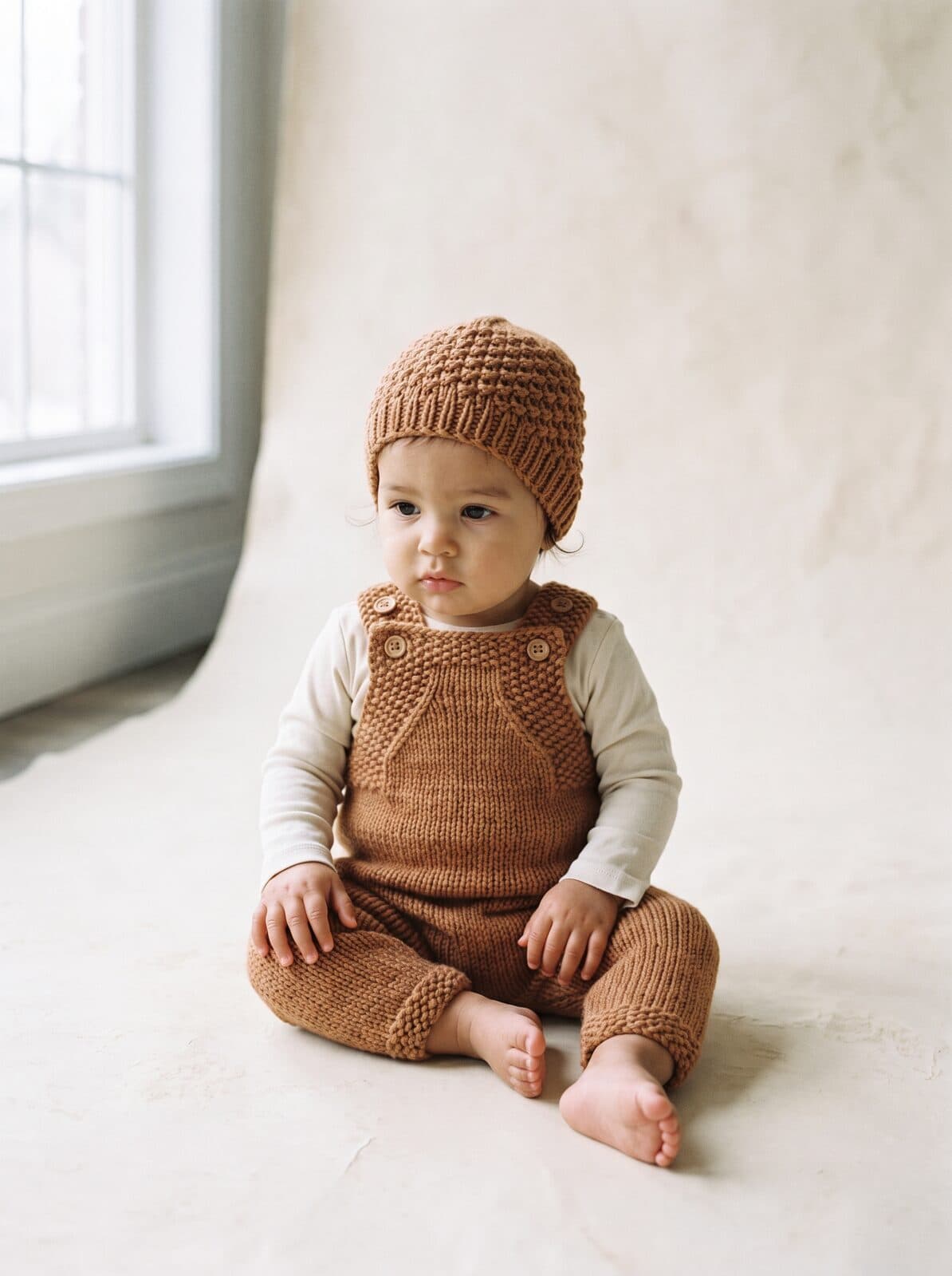 Caramel Dungarees & Hat, photo 2