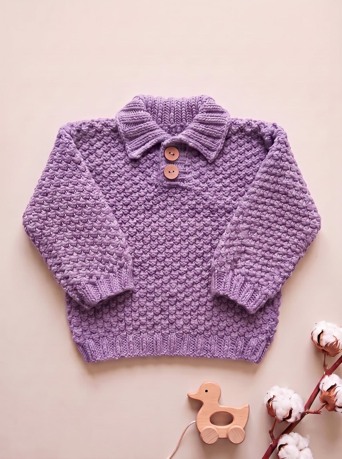 Double Moss Stitch Jumper